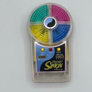 Vintage 1995 Pocket Simon Handheld Electronic Memory Game‎ by Milton Bradley